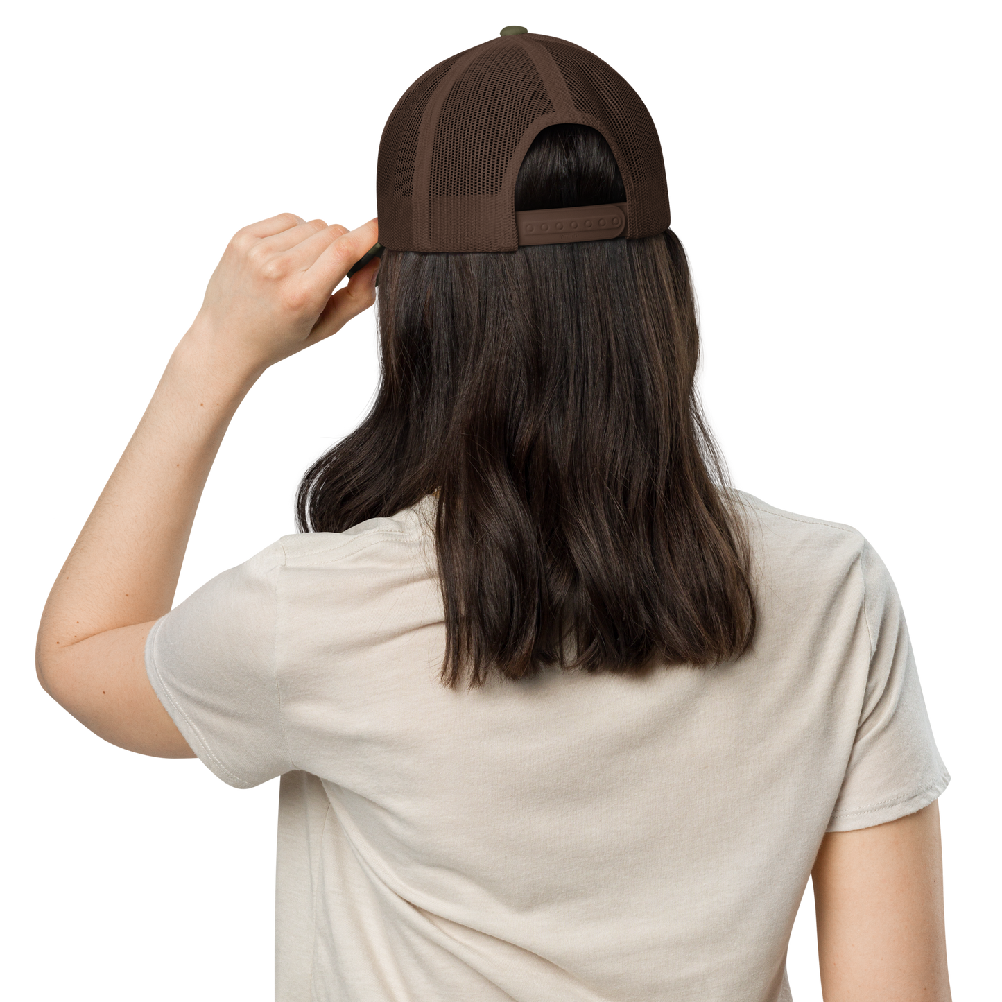 1 DOWN CAMO TRUCKER HAT